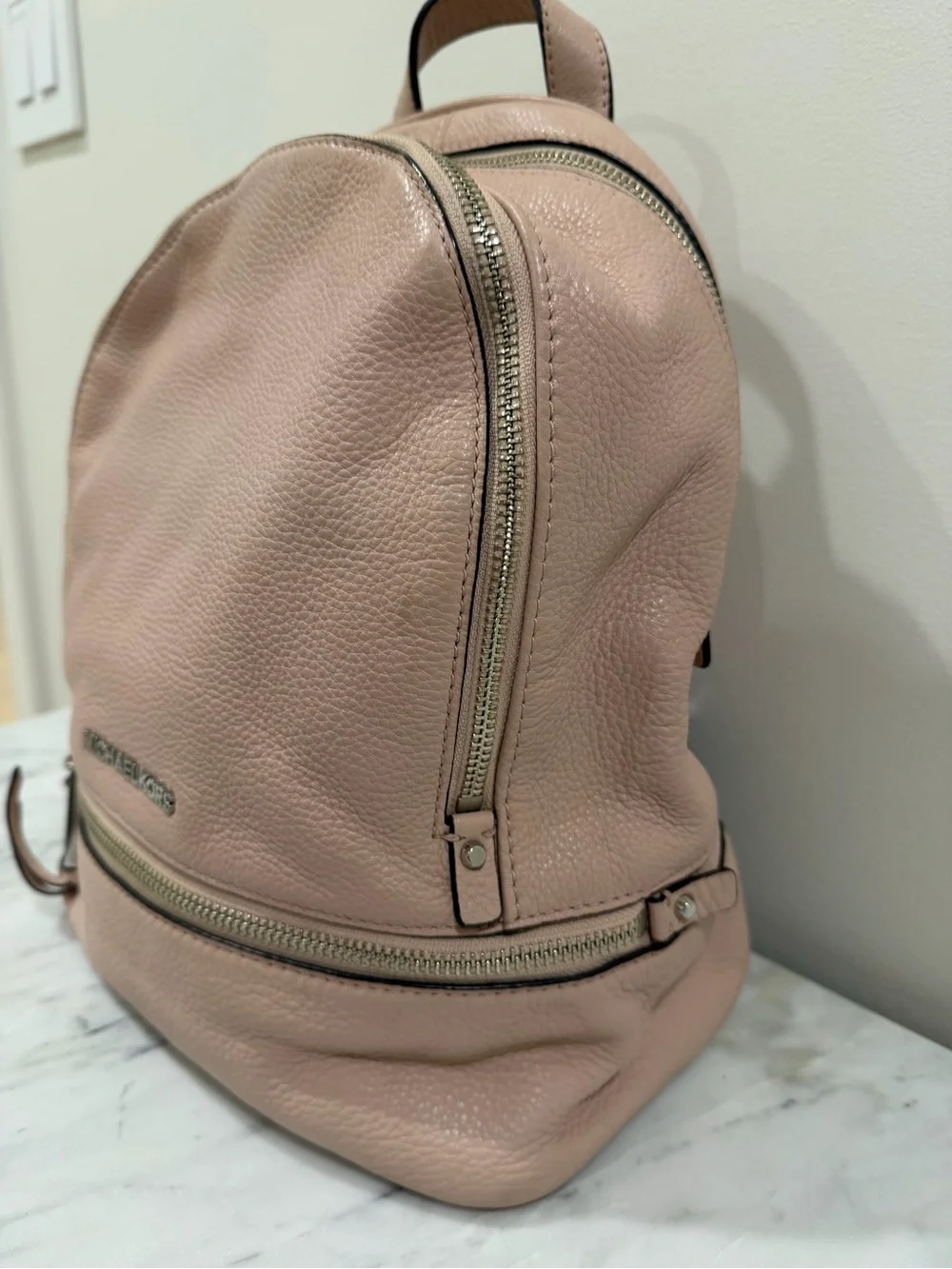 Michael Kors Blush Pink Leather Mini Backpack